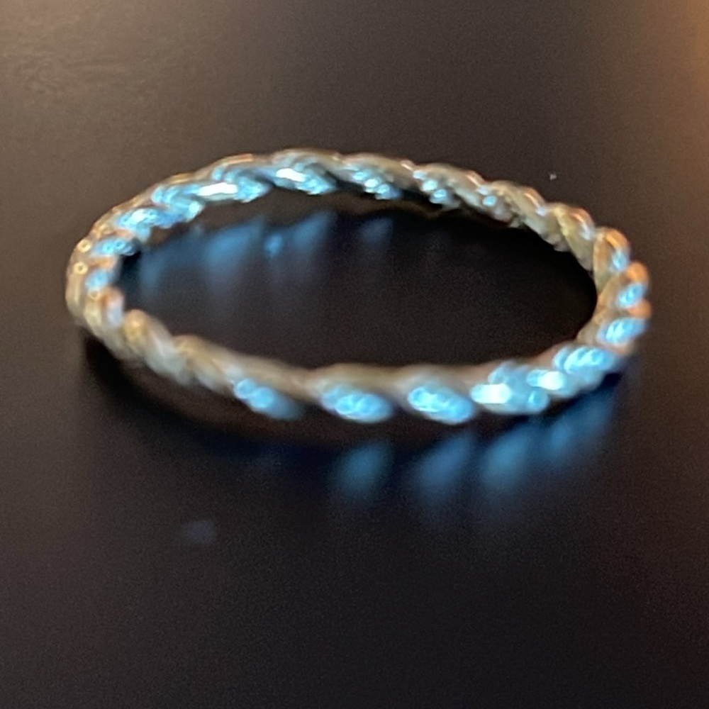 Miansai gold Vermeil Rope Chain Rings Various Sizes - Picture 3 of 3